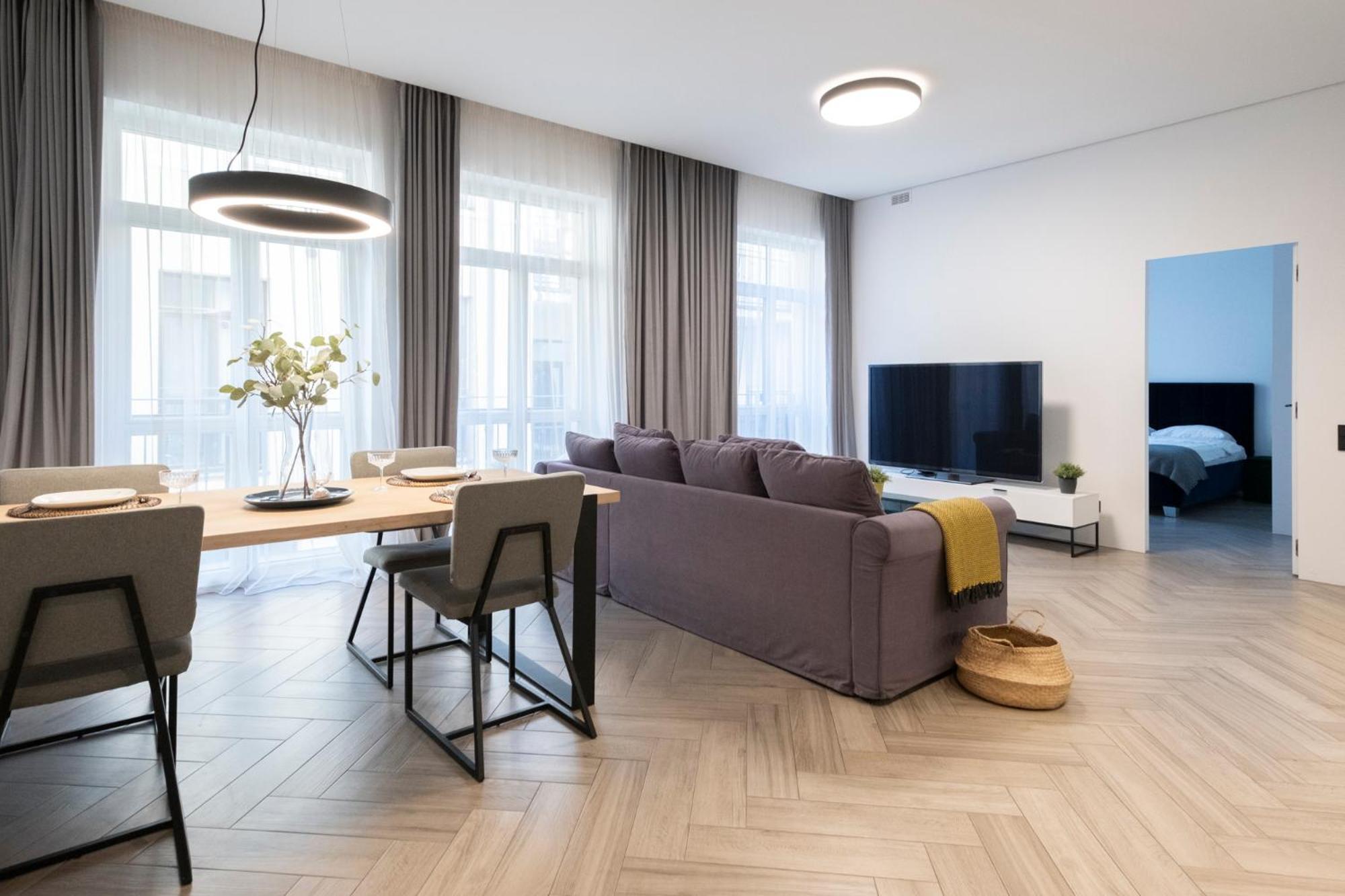 Cohost I Oldtown 60M2 Apt W-Garage Parking, Balcony & Self Check-In VNO Extérieur photo