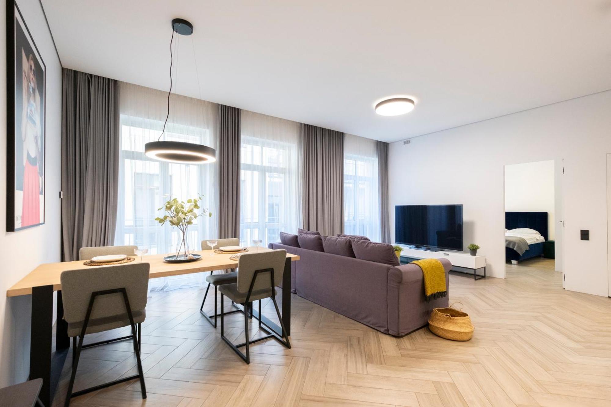 Cohost I Oldtown 60M2 Apt W-Garage Parking, Balcony & Self Check-In VNO Extérieur photo